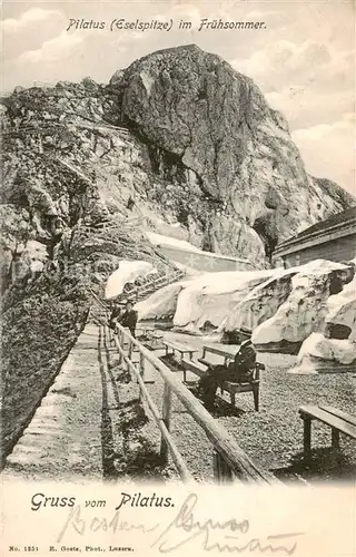 AK / Ansichtskarte Pilatus_Kulm_OW Panorama mit Eselspitze 