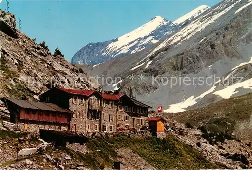 AK / Ansichtskarte Gemmipass_2322m_VS Berghotel Schwarenbach mit Doldenhoerner 