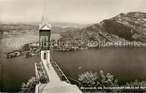 AK / Ansichtskarte Buergenstock Lift Hammetschwand Panorama Vierwaldstaettersee Buergenstock