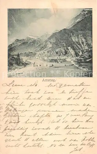 AK / Ansichtskarte Amsteg Panorama Amsteg