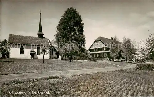 AK / Ansichtskarte Sempach_LU Schlachtkapelle Wirtschaft Sempach_LU