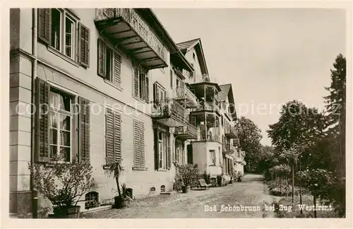 AK / Ansichtskarte Bad_Schoenbrunn_Bains_de_Schoenbrunn_ZG Kurhaus Westfront 