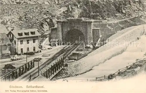 AK / Ansichtskarte Goeschenen_Goeschenen_UR Gotthardtunnel 