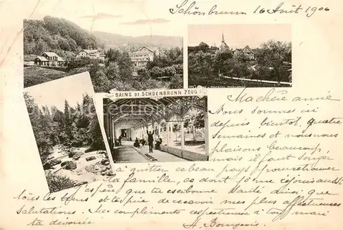 AK / Ansichtskarte Bad_Schoenbrunn_Bains_de_Schoenbrunn_ZG Teilansichten 