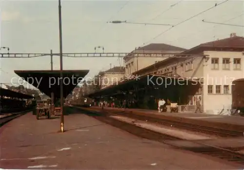 AK / Ansichtskarte Schaffhausen__SH Bahnhof 