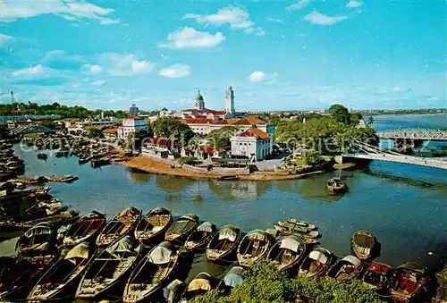 AK / Ansichtskarte  Singapore A panoramic view of the Singapore River with the Government buildings in the background Singapore