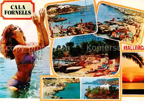 AK / Ansichtskarte  Cala_Fornells_Paguera_Mallorca_Islas_Baleares_ES Strandpartien 