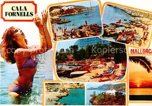 AK / Ansichtskarte  Cala_Fornells_Paguera_Mallorca_Islas_Baleares_ES Strandpartien 