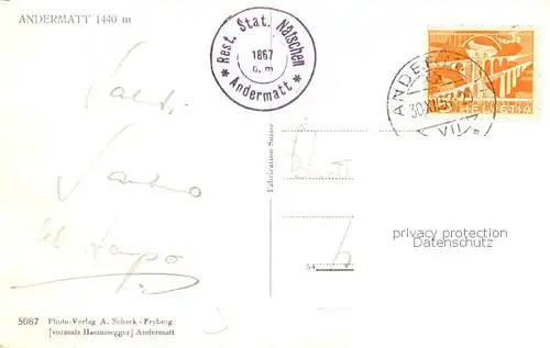 AK / Ansichtskarte Andermatt_UR Panorama 