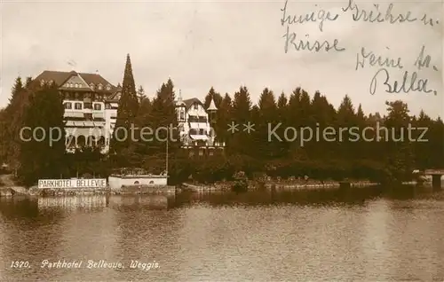 AK / Ansichtskarte Weggis_Vierwaldstaettersee Parkhotel Bellevue Weggis_Vierwaldstaettersee