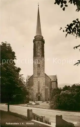 AK / Ansichtskarte  Falkenstein_Thueringen Kirche Falkenstein_Thueringen