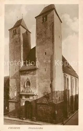 AK / Ansichtskarte 73816575 Freiberg__Sachsen Nicolaikirche 