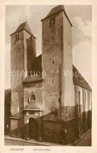 AK / Ansichtskarte  Freiberg__Sachsen Nicolaikirche 