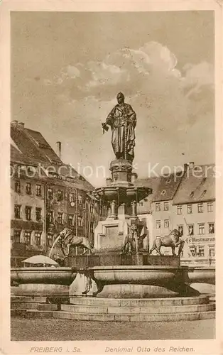 AK / Ansichtskarte  Freiberg__Sachsen Denkmal Otto des Reichen Feldpost 