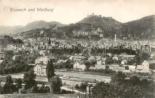 AK / Ansichtskarte 73816587 Eisenach Panorama mit Wartburg 