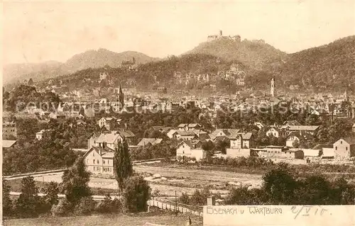 AK / Ansichtskarte  Eisenach Panorama mit Wartburg 