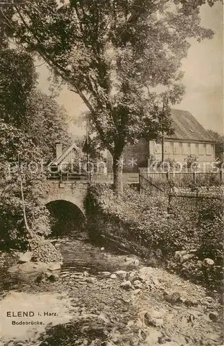 AK / Ansichtskarte  Elend_Harz Bodebruecke Elend_Harz