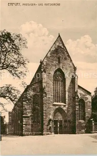 AK / Ansichtskarte  Erfurt Prediger und Ratskirche Erfurt