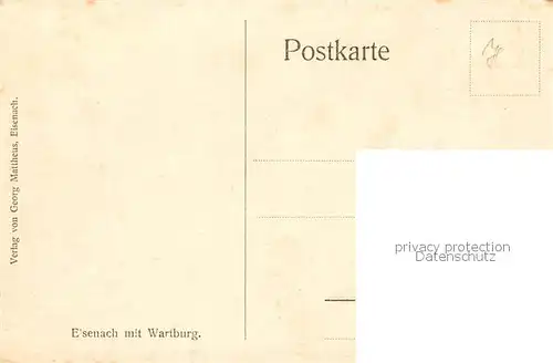 AK / Ansichtskarte 73816617 Eisenach mit Wartburg 