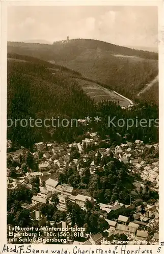 AK / Ansichtskarte  Elgersburg Fliegeraufnahme mit Schloss Elgersburg Elgersburg