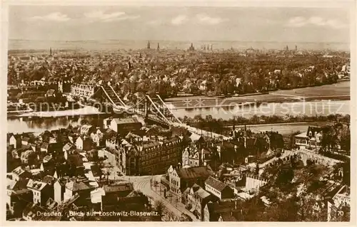 AK / Ansichtskarte  Dresden_Elbe Blick auf Loschwitz-Blasewitz 