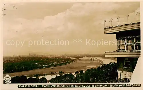 AK / Ansichtskarte  Dresden_Elbe Bad Weisser Hirsch Luisenhof Panorama 