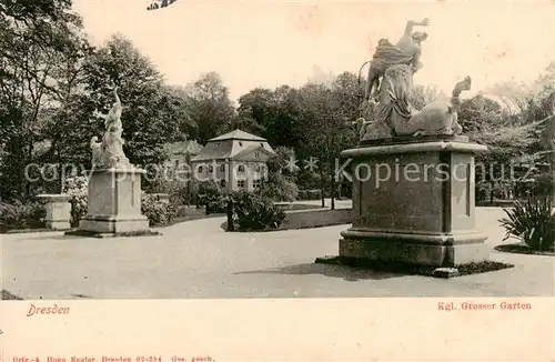 AK / Ansichtskarte  Dresden_Elbe Kgl Grosser Garten Feldpost 