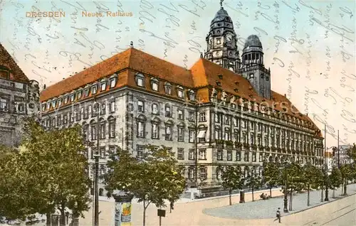 AK / Ansichtskarte  Dresden_Elbe Neues Rathaus 