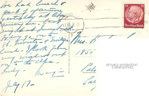 AK / Ansichtskarte  Oberammergau Dorfplatz Oberammergau