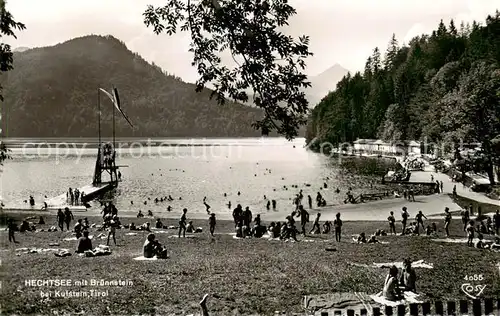 AK / Ansichtskarte  Kufstein_Tirol_AT Hechtsee mit Bruennstein 