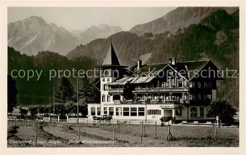 AK / Ansichtskarte  Oberstdorf Hotel Wittelsbacherhof Oberstdorf