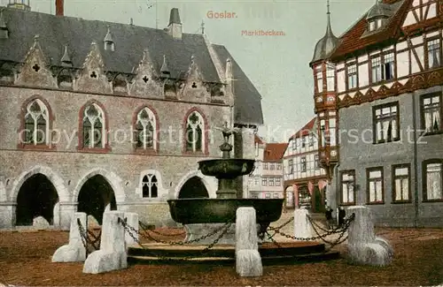 AK / Ansichtskarte  Goslar Marktbecken Goslar