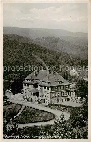 AK / Ansichtskarte 73816786 Gernrode_Harz Kurhotel Stubenberg Gernrode Harz