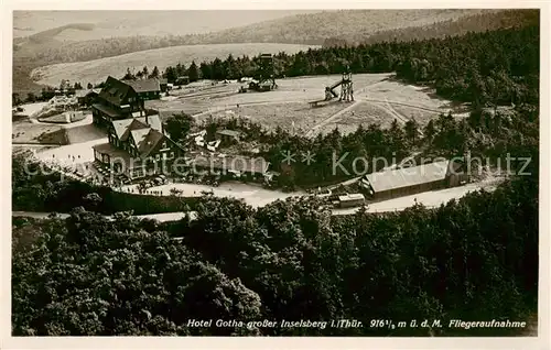 AK / Ansichtskarte  Grosser_Inselsberg Hotel Gotha Fliegeraufnahme Grosser Inselsberg