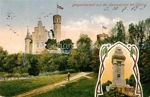 AK / Ansichtskarte  Goerlitz__Sachsen Bergrestaurant auf der Landeskrone 