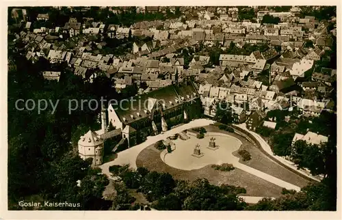 AK / Ansichtskarte  Goslar Kaiserhaus Fliegeraufnahme Goslar