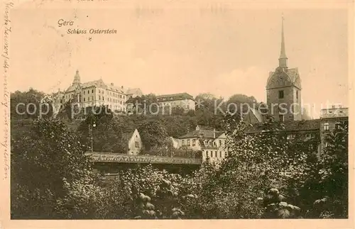 AK / Ansichtskarte  Gera Schloss Oderstein Gera