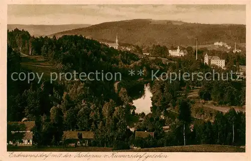 AK / Ansichtskarte  Erdmannsdorf_Augustusburg mit der Tschopau von Kummersdorf gesehen Erdmannsdorf_Augustusburg