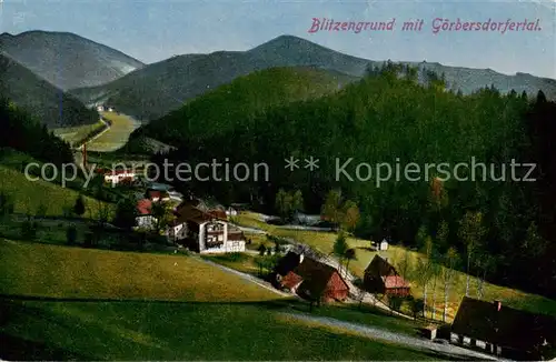 AK / Ansichtskarte  Blitzengrund Goerbersdorfertal_PL Panorama 