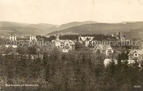 AK / Ansichtskarte 73816875 Bad_Kudowa_Kudowa-Zdroj_Niederschlesien_PL mit Sanatorium 