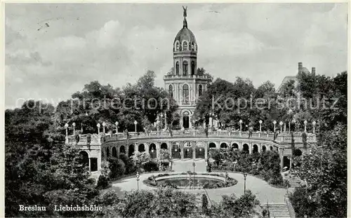 AK / Ansichtskarte  Breslau_Niederschlesien Liebichshoehe Breslau_Niederschlesien