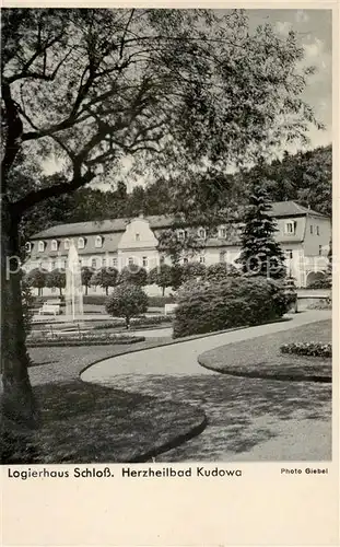 AK / Ansichtskarte  Bad_Kudowa_Kudowa-Zdroj_Niederschlesien_PL Logierhaus Schloss  