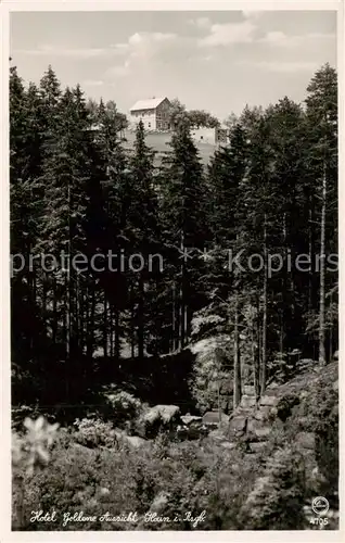 AK / Ansichtskarte  Hain__Giersdorf_Riesengebirge_Podgorzy_PL Hotel Goldene Aussicht 