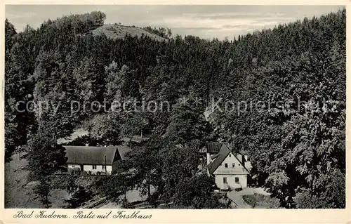 AK / Ansichtskarte 73816905 Bad_Kudowa_Kudowa-Zdroj_Niederschlesien_PL Partie mit Forsthaus 