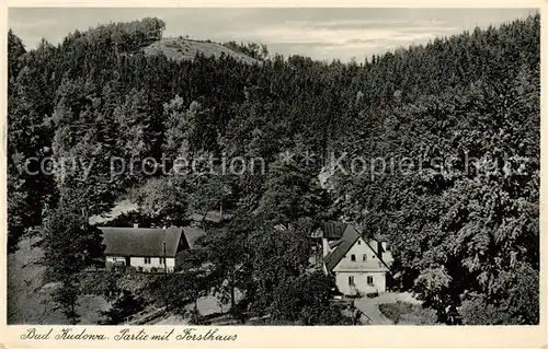 AK / Ansichtskarte  Bad_Kudowa_Kudowa-Zdroj_Niederschlesien_PL Partie mit Forsthaus 