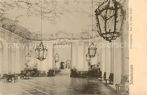 AK / Ansichtskarte  Schwetzingen Schlossgarten Saal im linken Zirkel Feldpost Schwetzingen