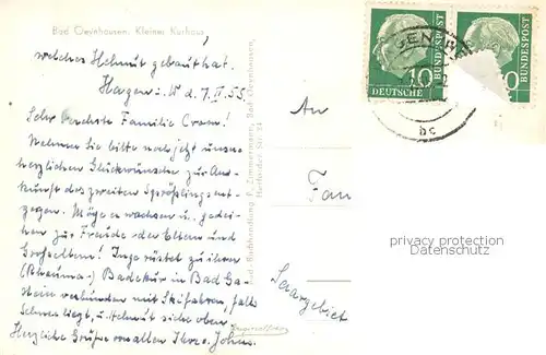 AK / Ansichtskarte  Bad_Oeynhausen Kleines Kurhaus Bad_Oeynhausen