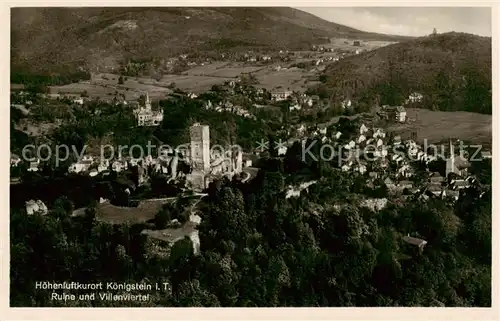 AK / Ansichtskarte  Koenigstein__Taunus Ruine und Villenviertel 