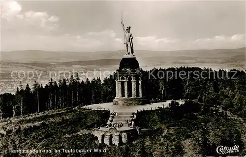 AK / Ansichtskarte  Teutoburgerwald Hermannsdenkmal Fliegeraufnahme Teutoburgerwald