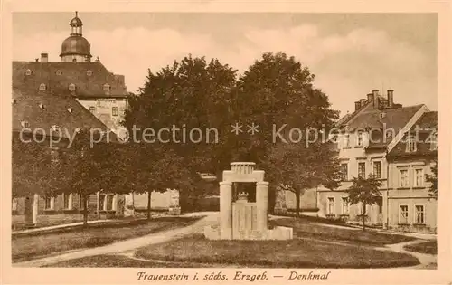 AK / Ansichtskarte 73816999 Frauenstein_Sachsen Denkmal Frauenstein_Sachsen